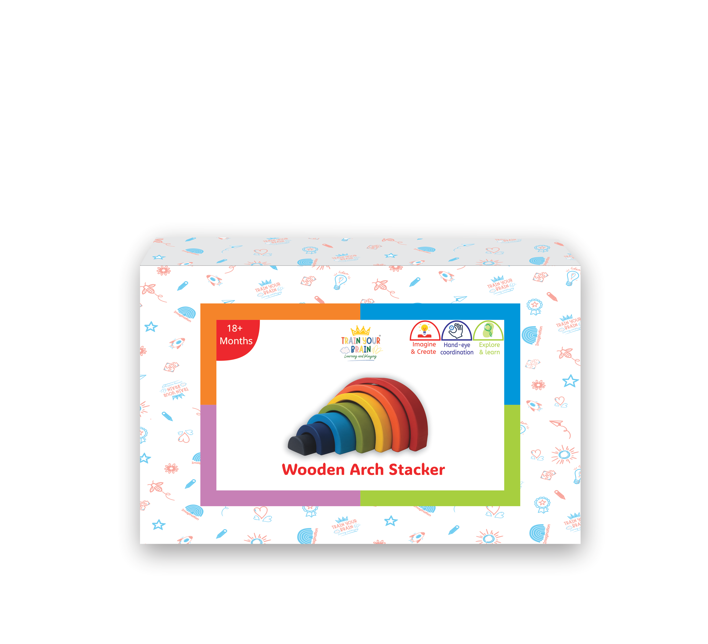 Wooden Arch Stacker (ages 18+ months)