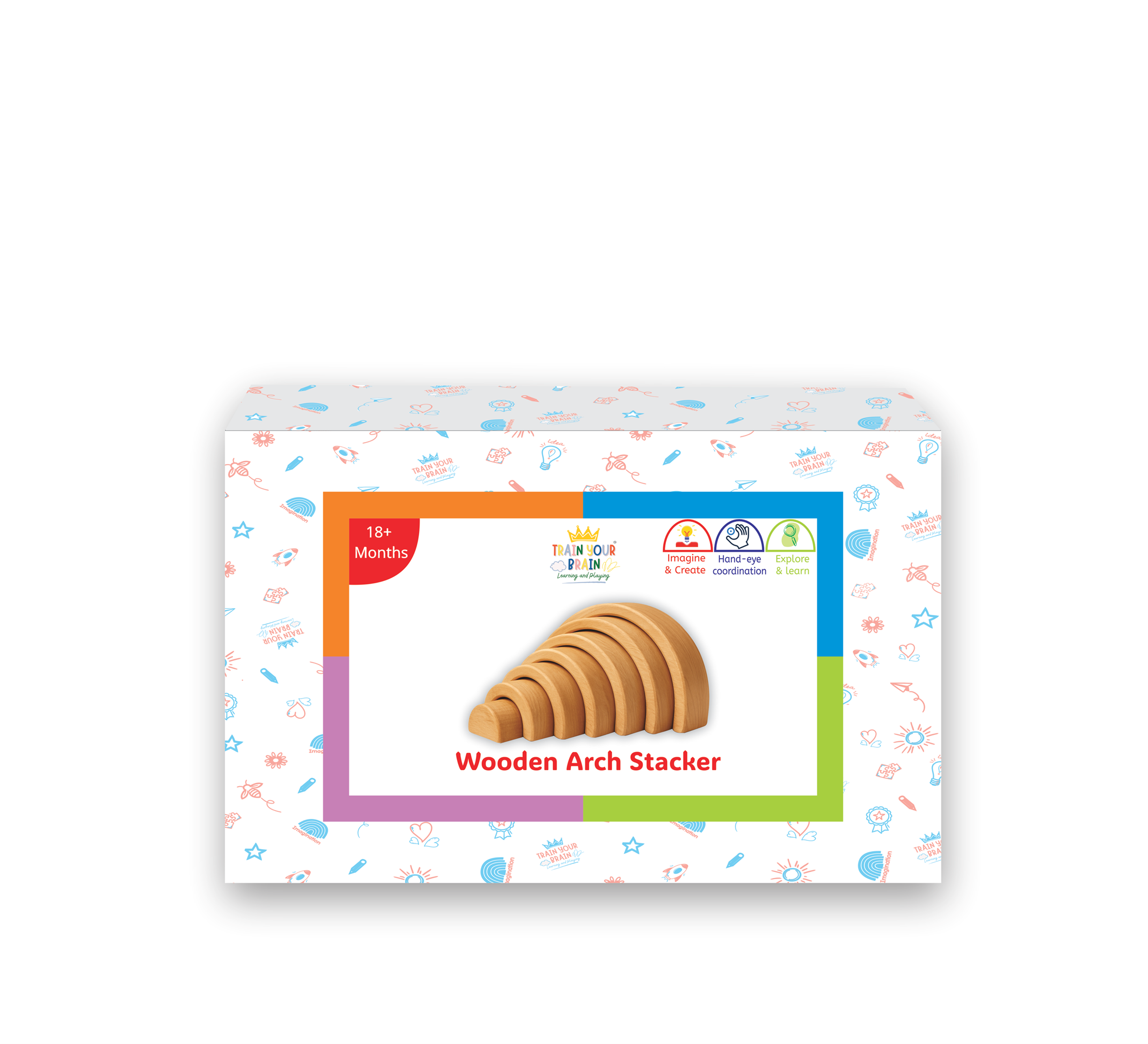 Wooden Arch Stacker (Ages 18+ Months)